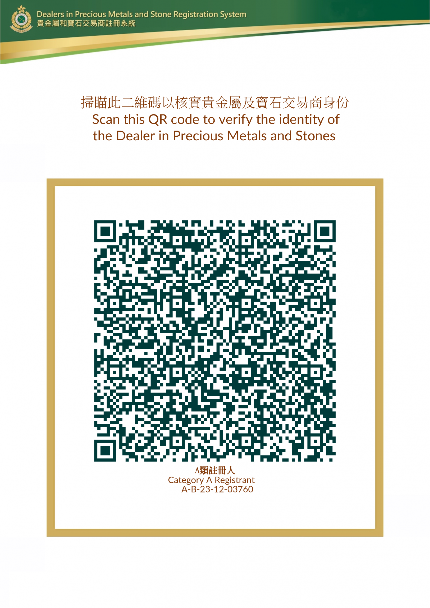 Self Photos / Files - QR Code (Category A)